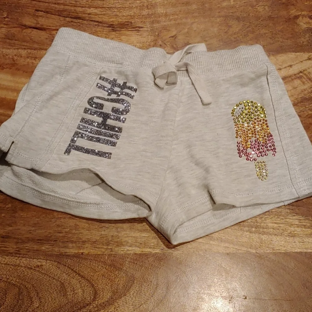 Justice Sparkly Shorts Size 6
